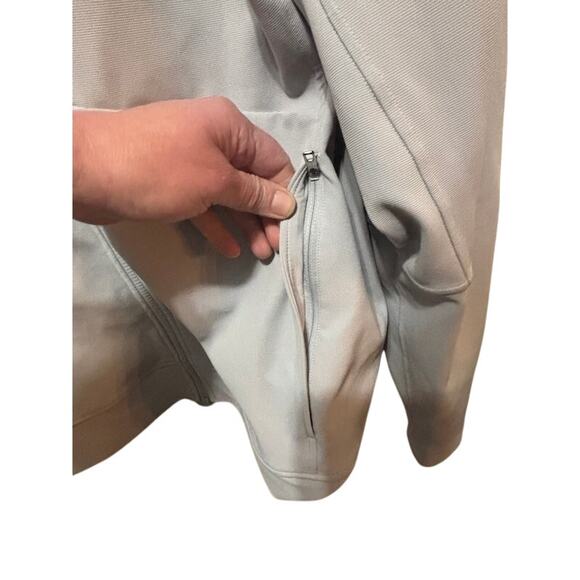 LULULEMON Men's Beige "Raw Linen" Zip Zeroed In Track Jacket Size Extra Large XL - Picture 4 of 7